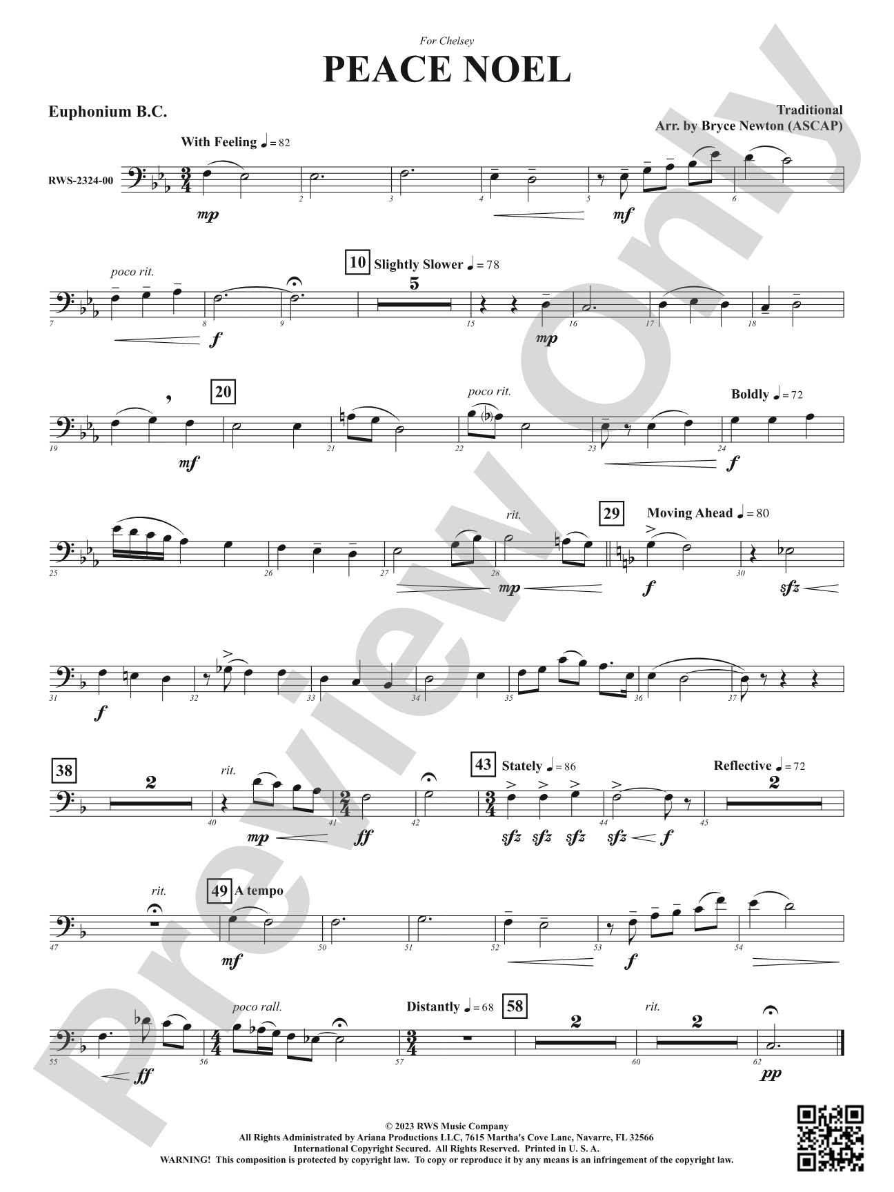 Peace Noel: Baritone B.C.
