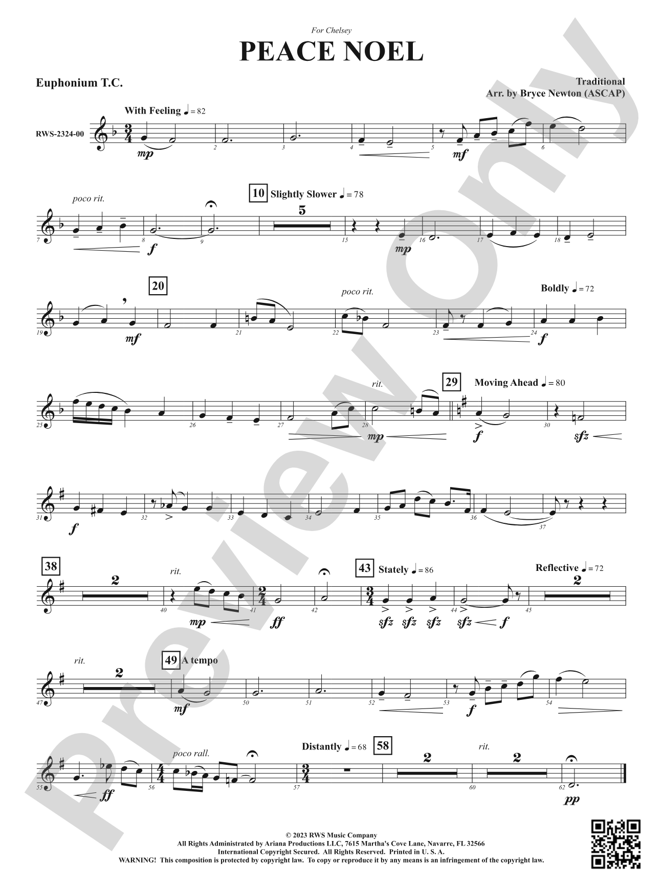 Peace Noel: Baritone T.C.