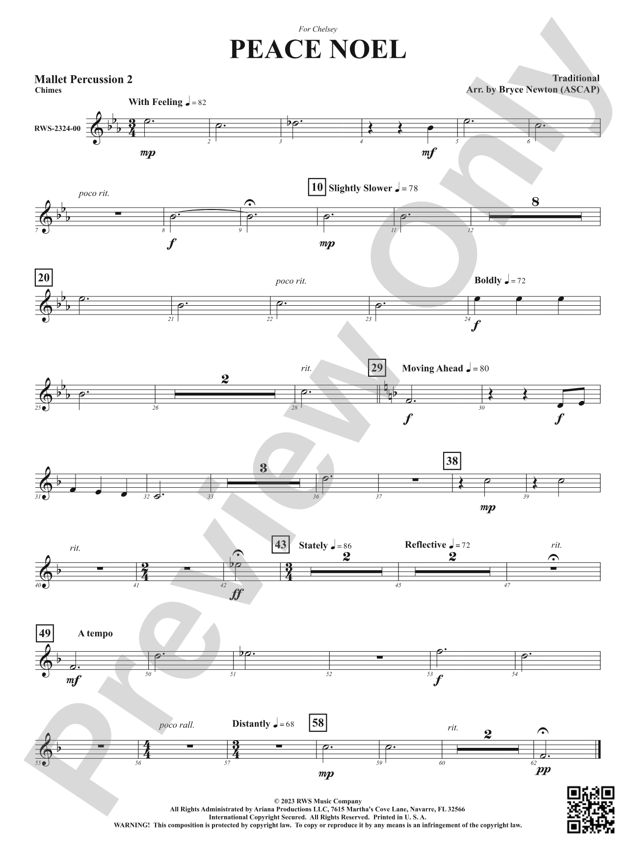 Peace Noel: 2nd Mallet Percussion