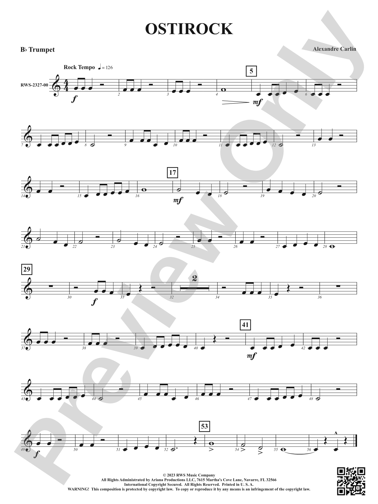 Ostirock: 1st B-flat Trumpet