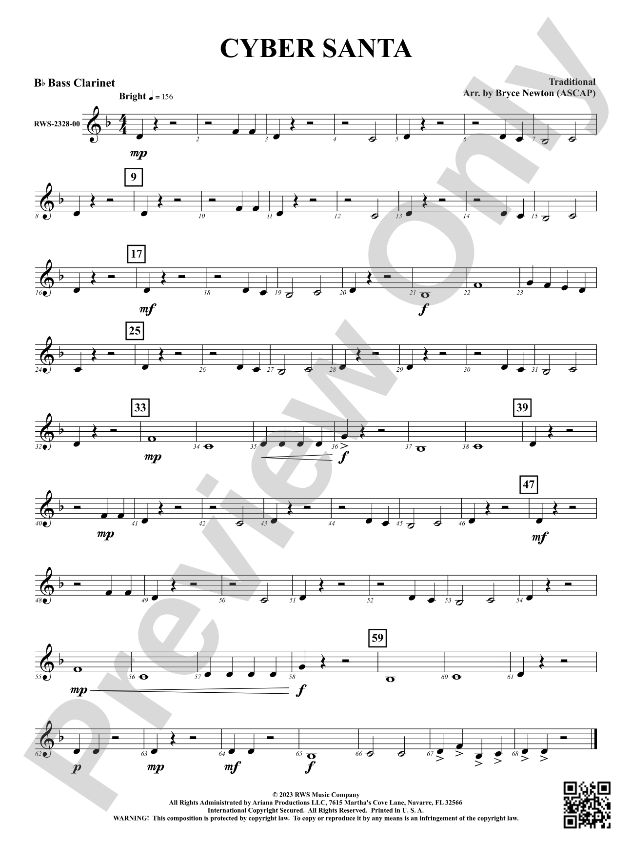 Cyber Santa: B-flat Bass Clarinet