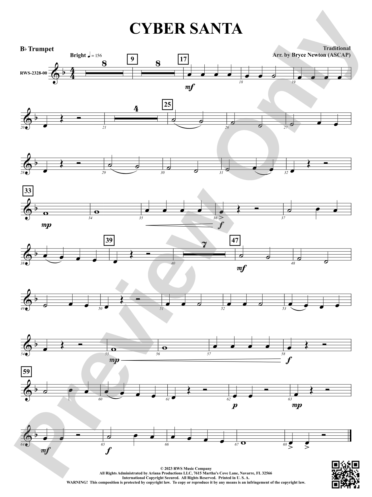 Cyber Santa: 1st B-flat Trumpet
