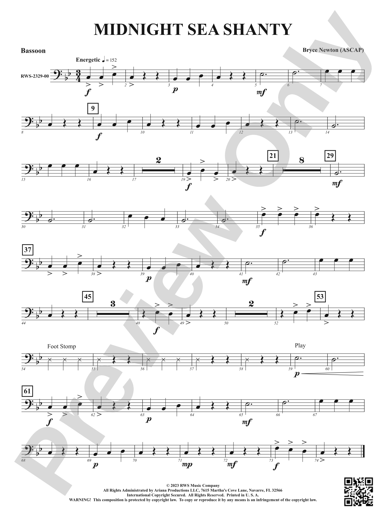 Midnight Sea Shanty: Bassoon