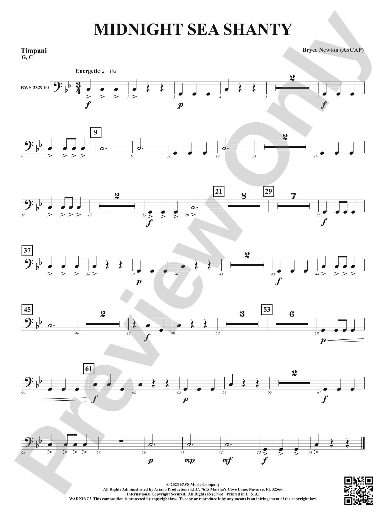 Midnight Sea Shanty: Timpani