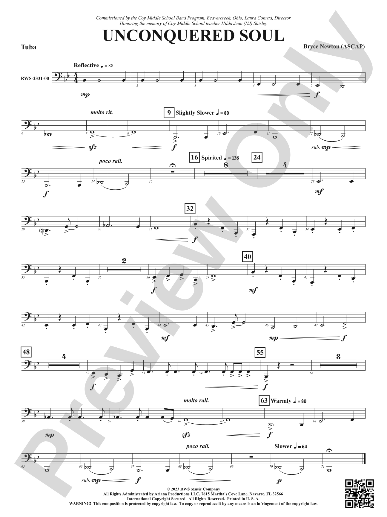 Unconquered Soul: Tuba