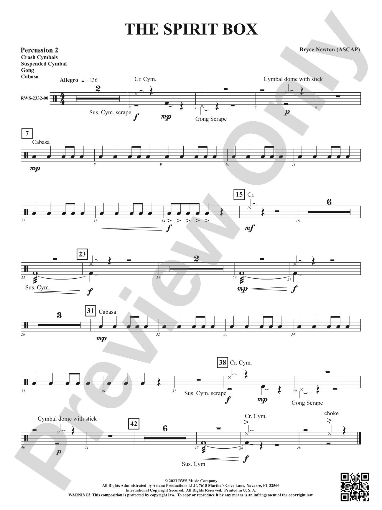 The Spirit Box: 2nd Percussion