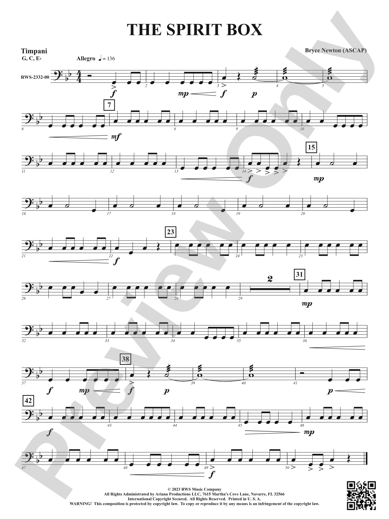 The Spirit Box: Timpani