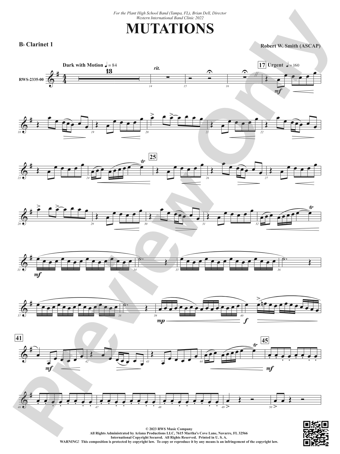 Mutations: 1st B-flat Clarinet