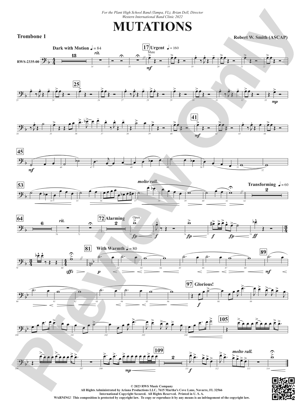 Mutations: 1st Trombone