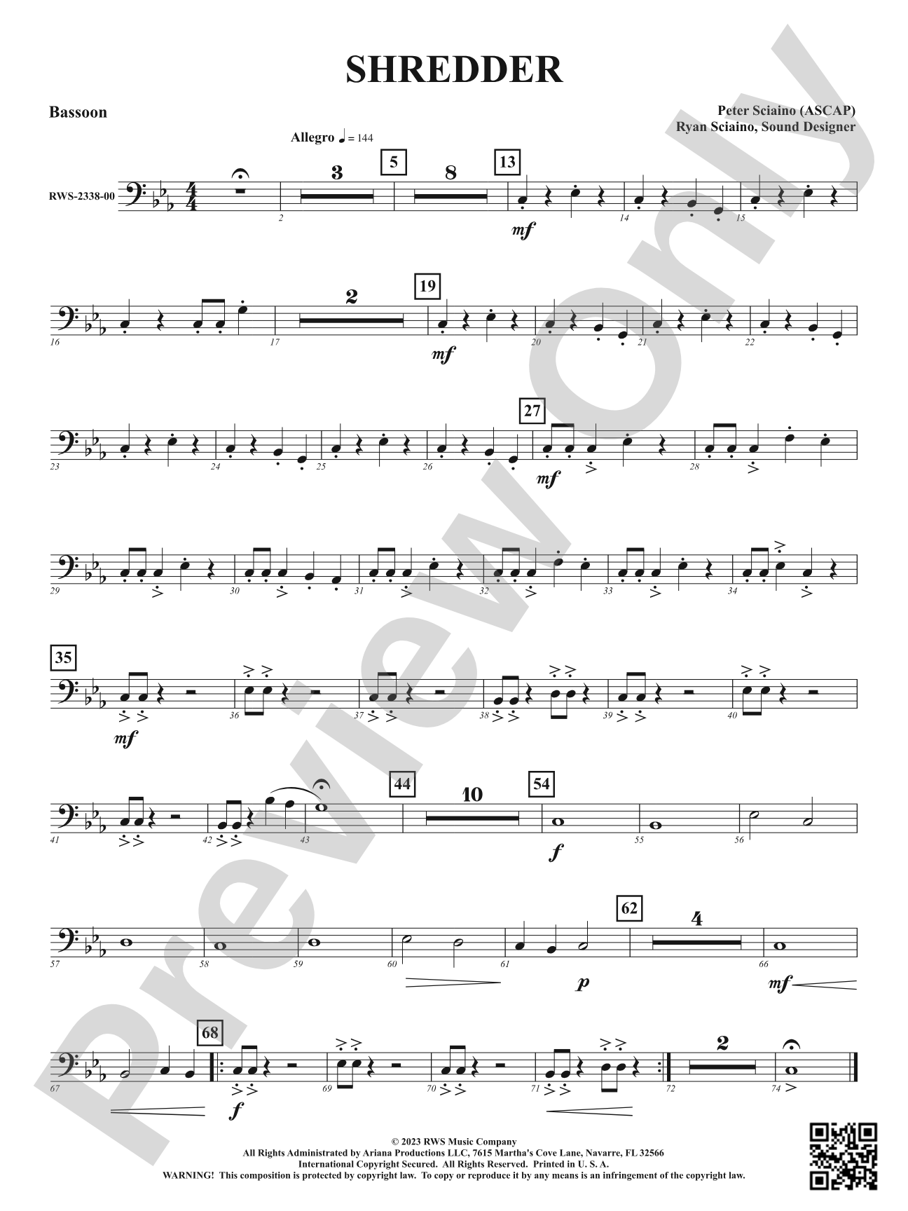 Shredder: Bassoon