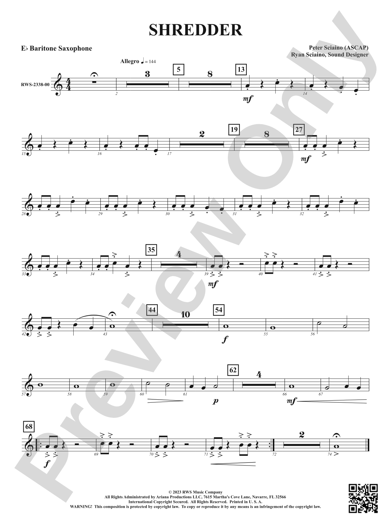 Shredder: E-flat Baritone Saxophone