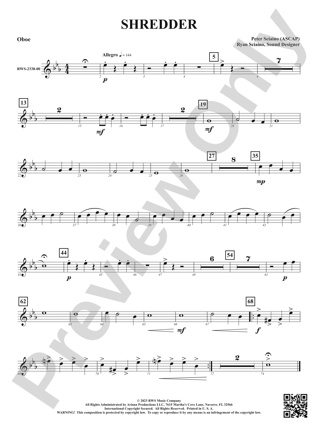 Shredder: Oboe