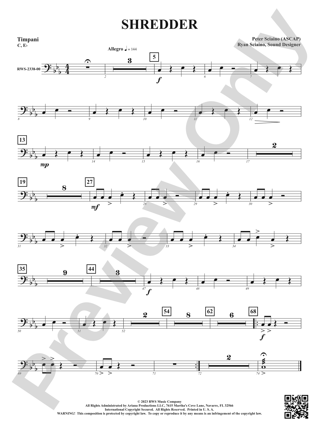 Shredder: Timpani
