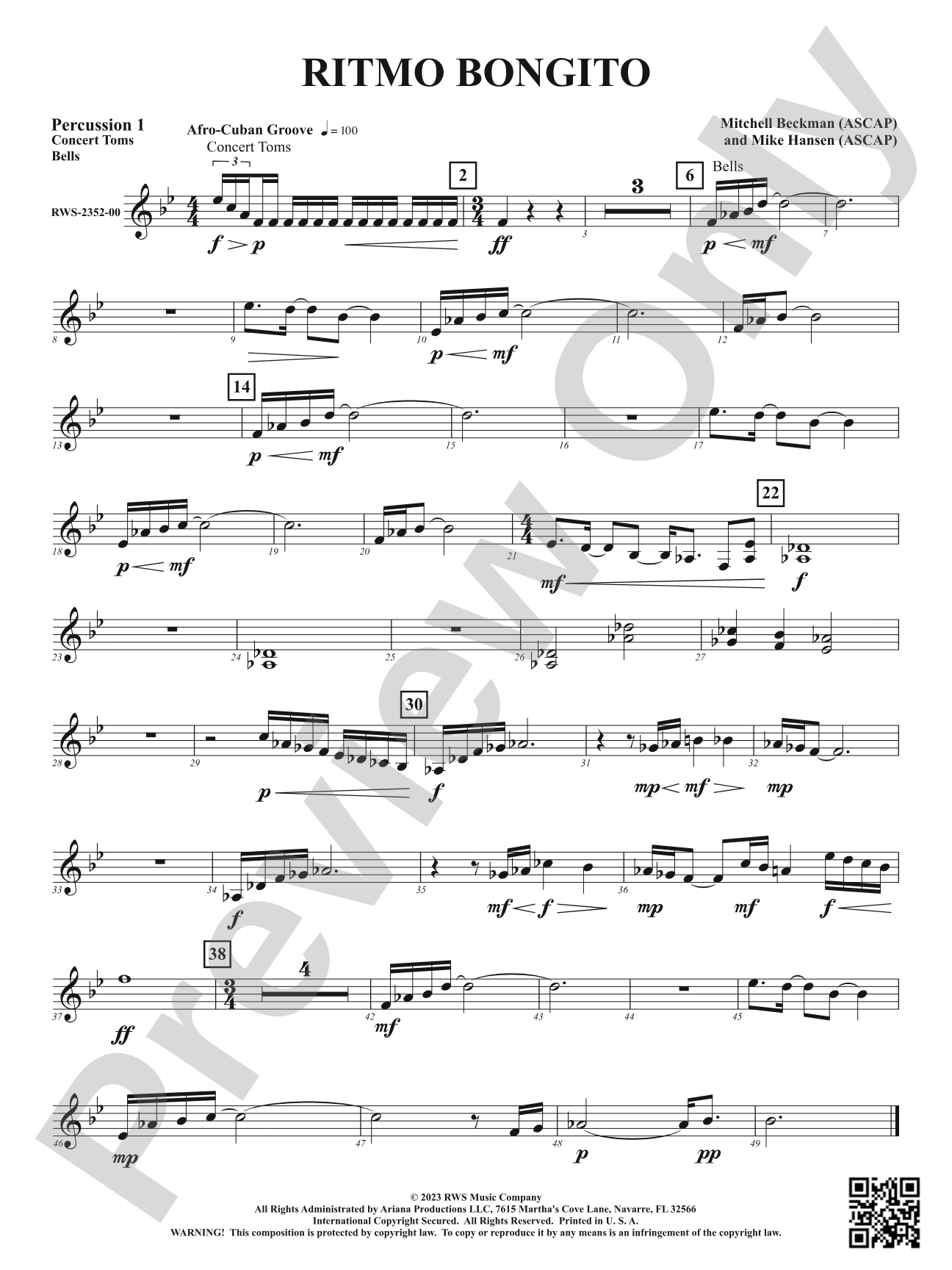 Ritmo Bongito: 1st Percussion
