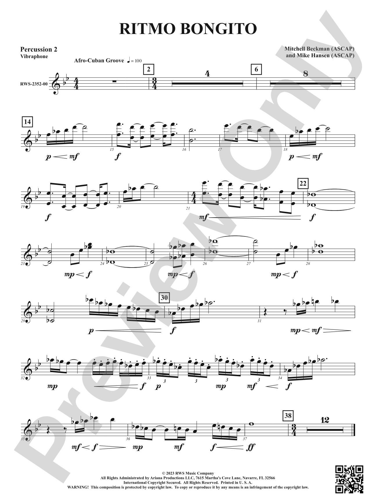 Ritmo Bongito: 2nd Percussion