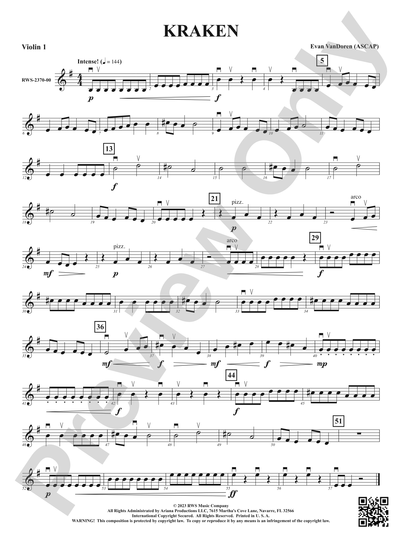 Kraken: 1st Violin