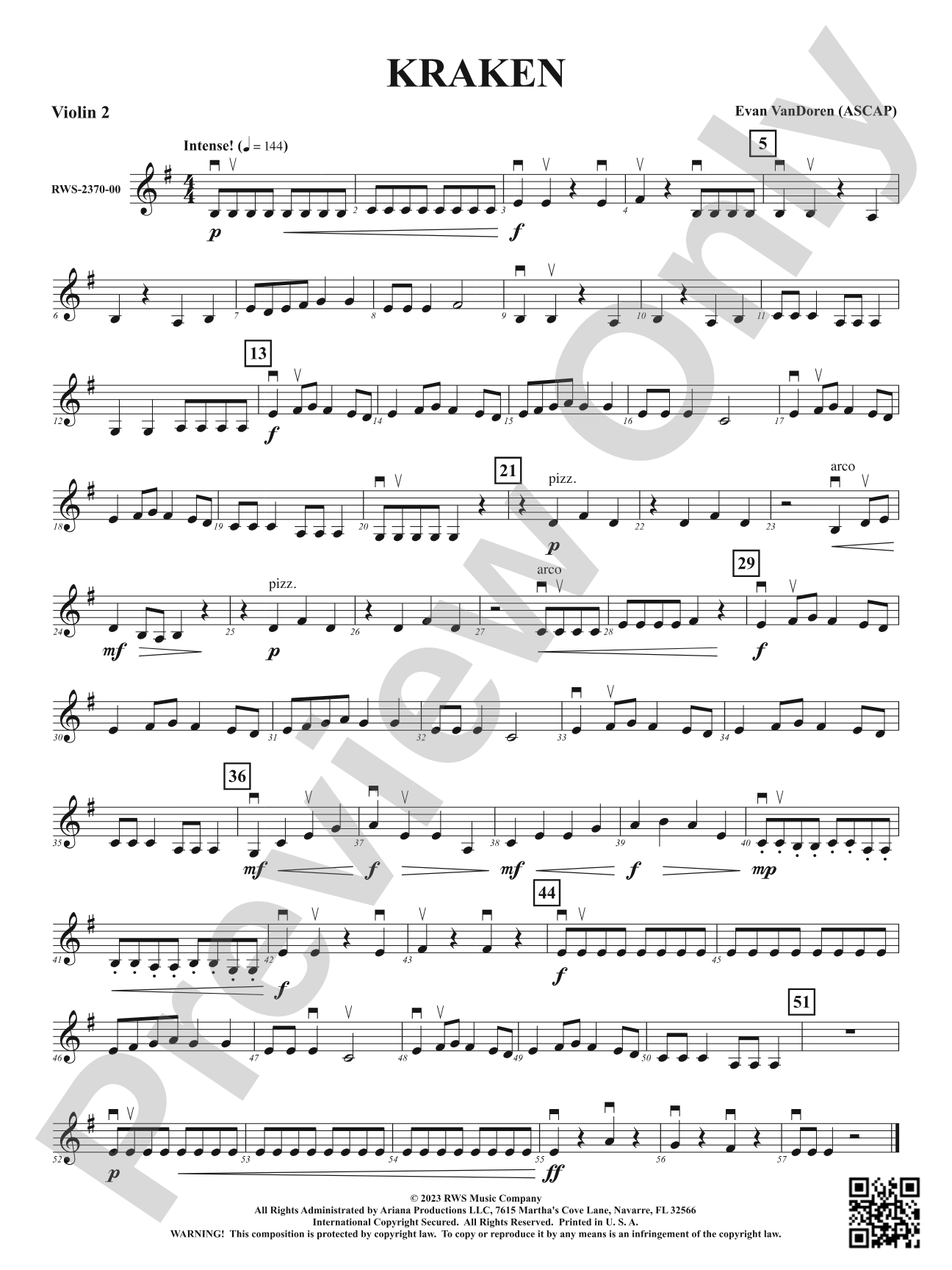 Kraken: 2nd Violin