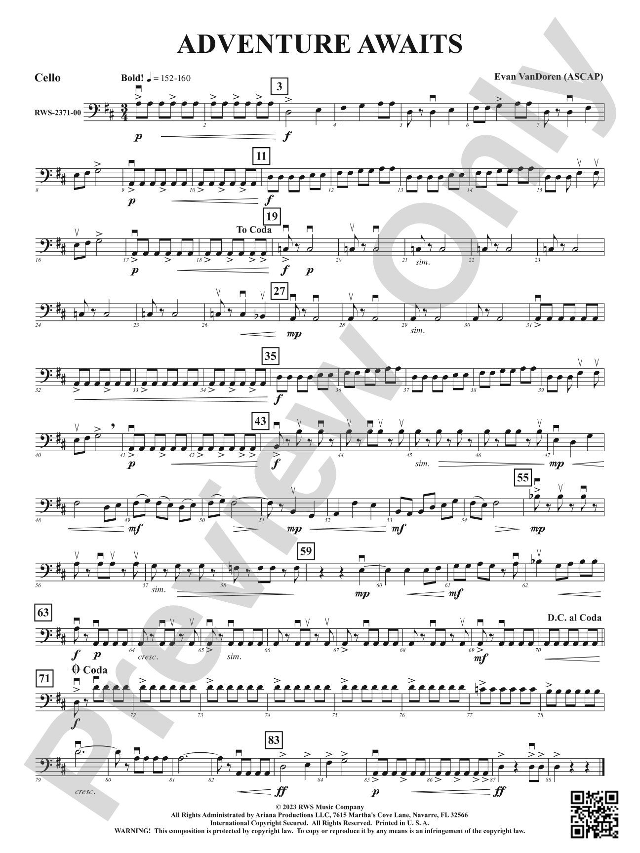 Adventure Awaits: Cello