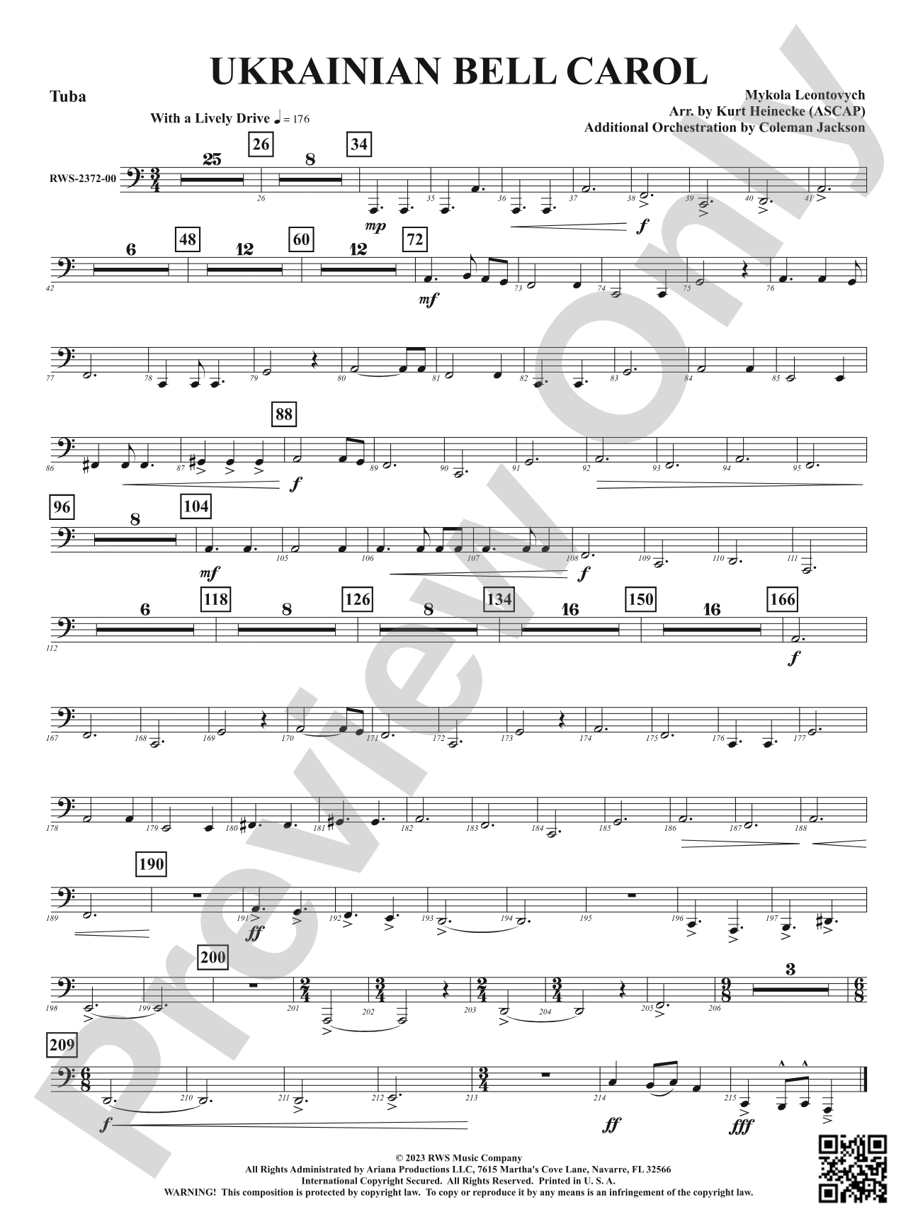 Ukrainian Bell Carol: Tuba