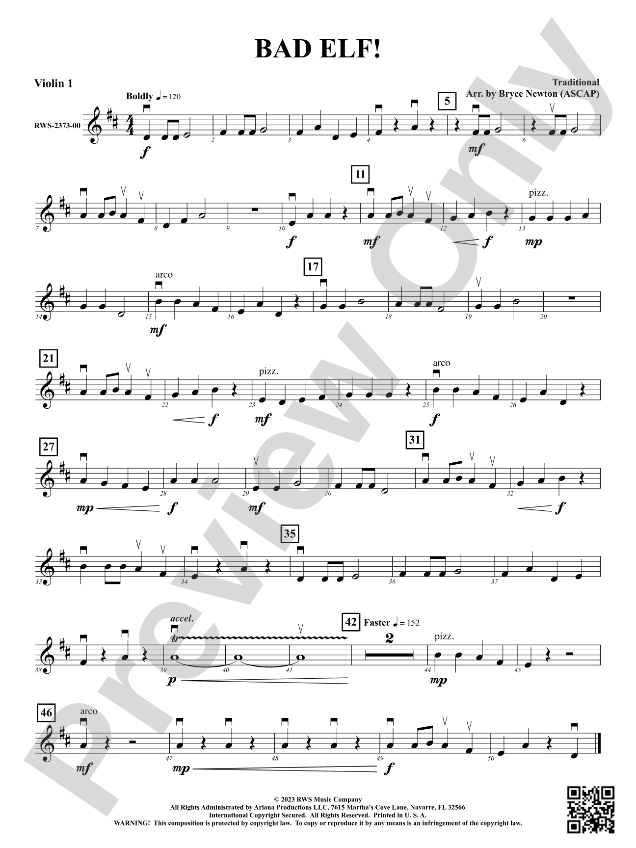 Bad Elf!: 1st Violin