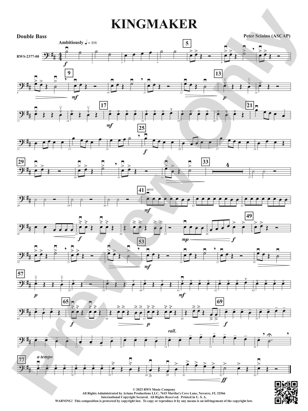 Kingmaker: String Bass