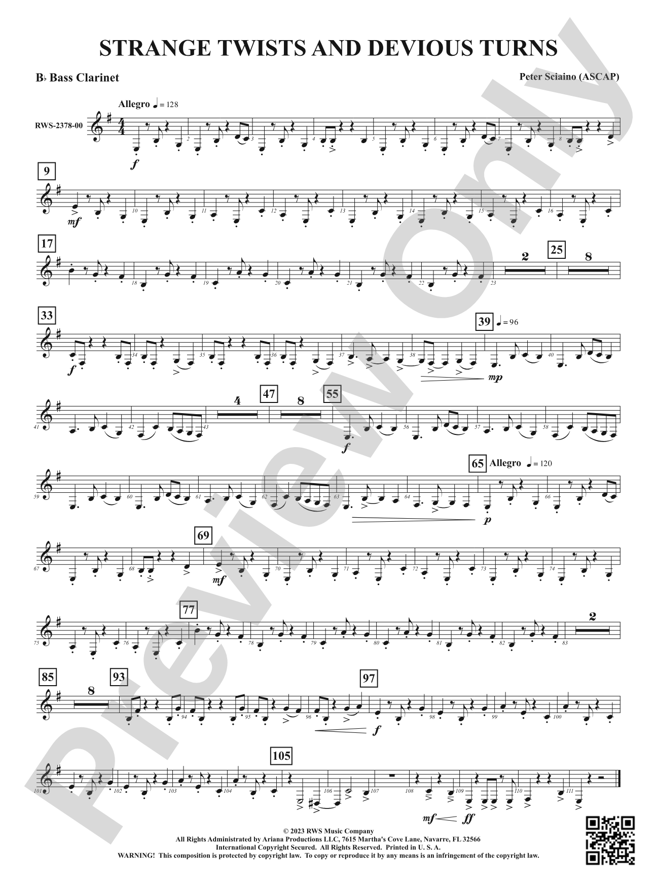 Strange Twists and Devious Turns: B-flat Bass Clarinet