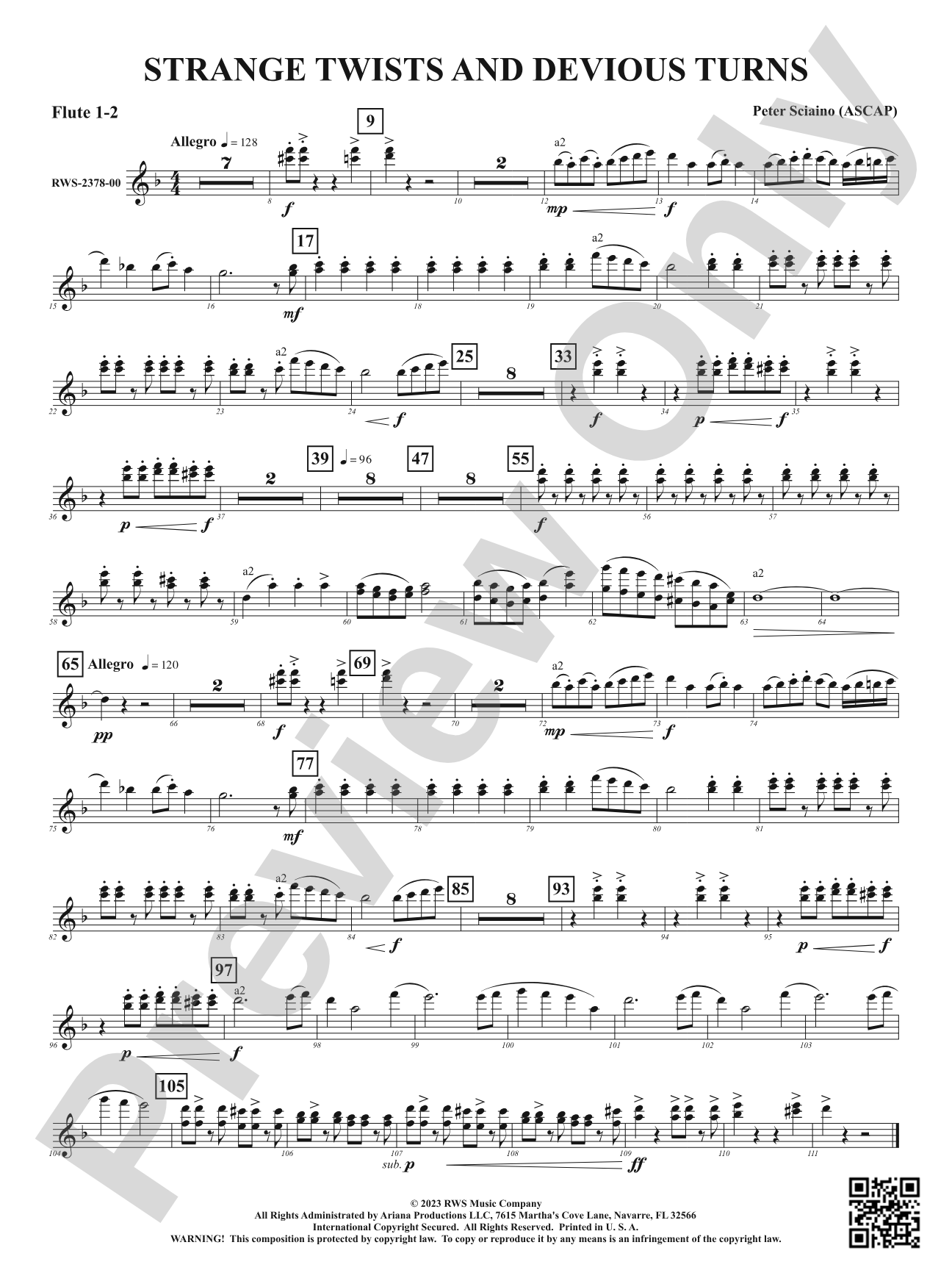 Strange Twists and Devious Turns: 1st & 2nd Flute