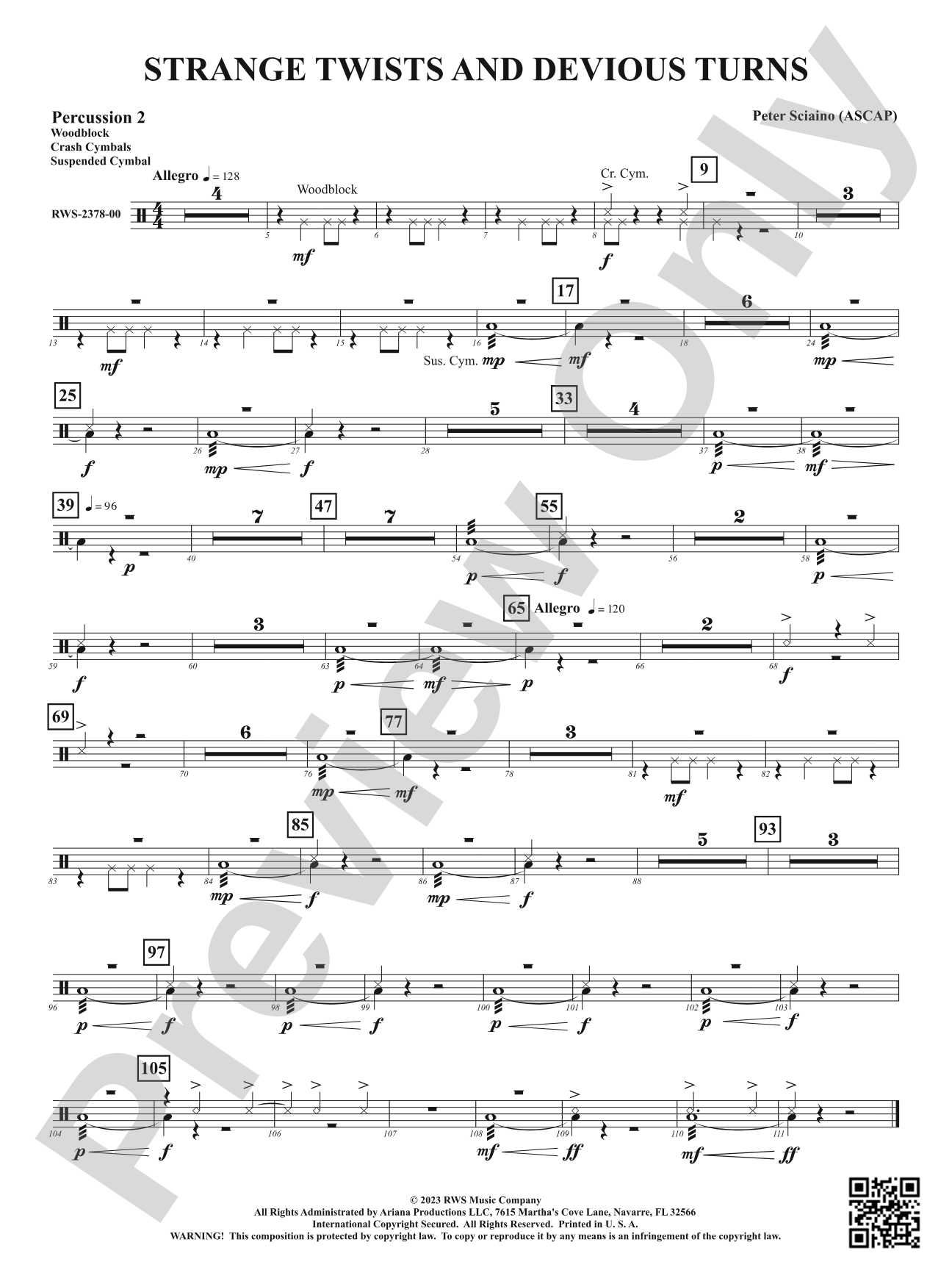 Strange Twists and Devious Turns: 2nd Percussion