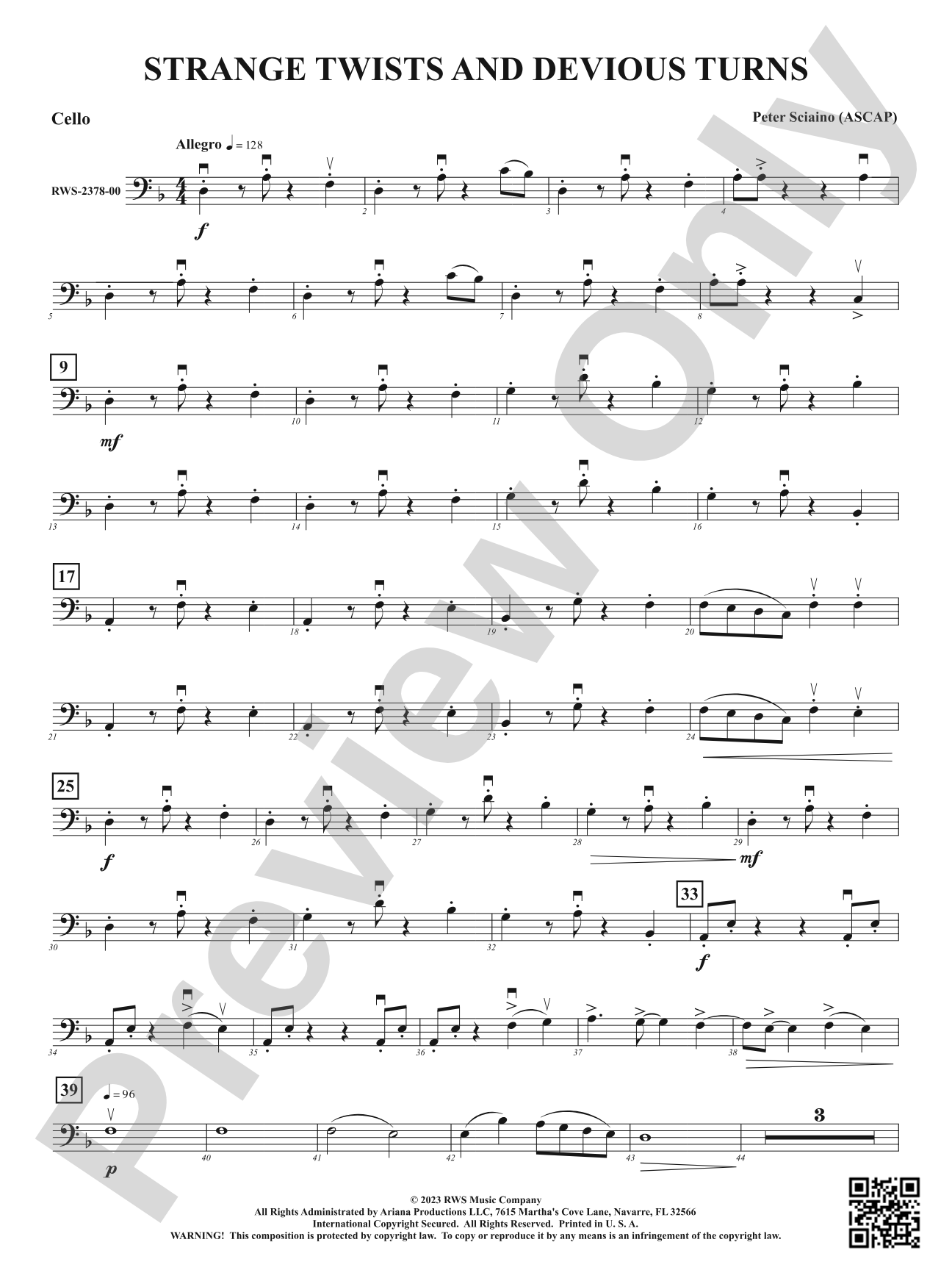 Strange Twists and Devious Turns: Cello