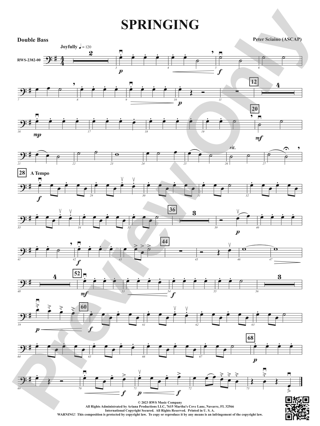 Springing: String Bass