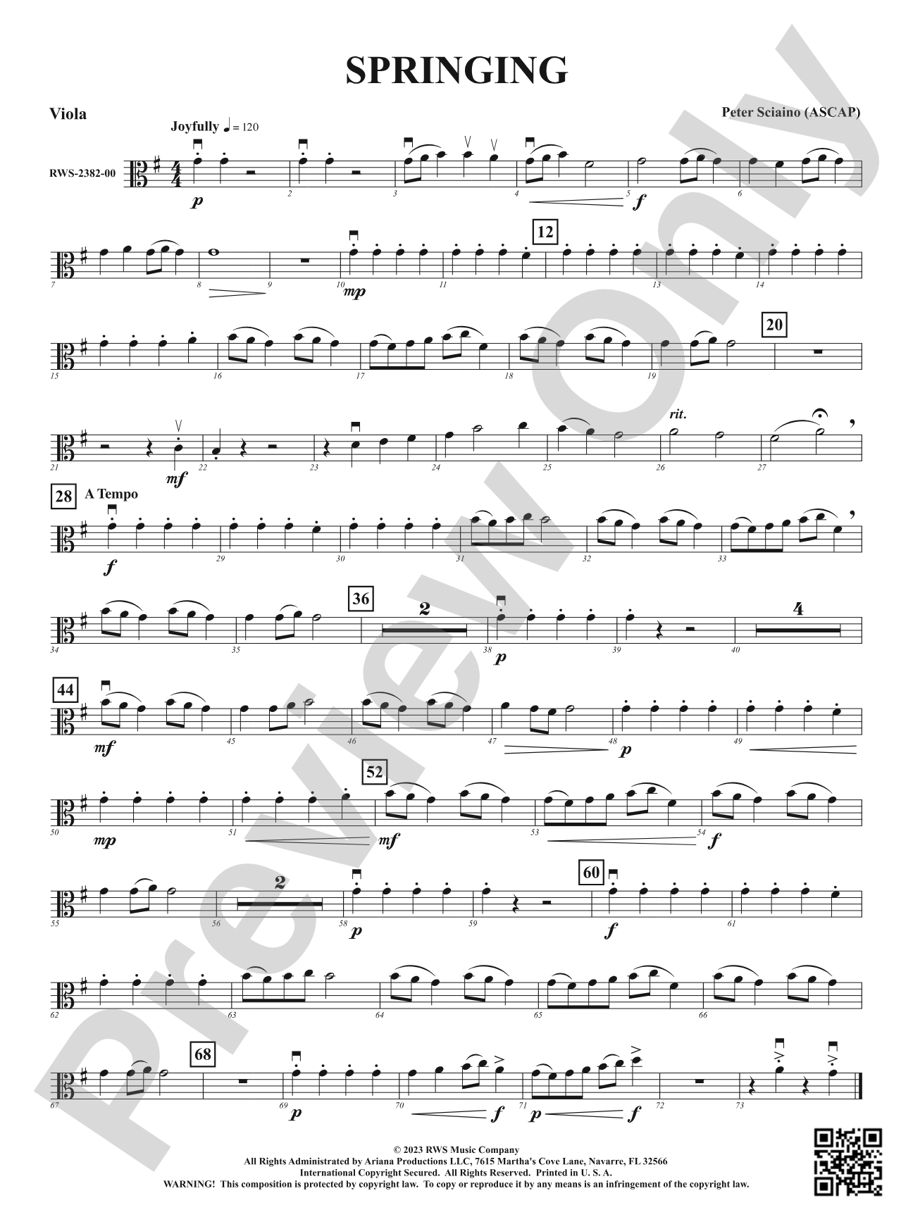 Springing: Viola