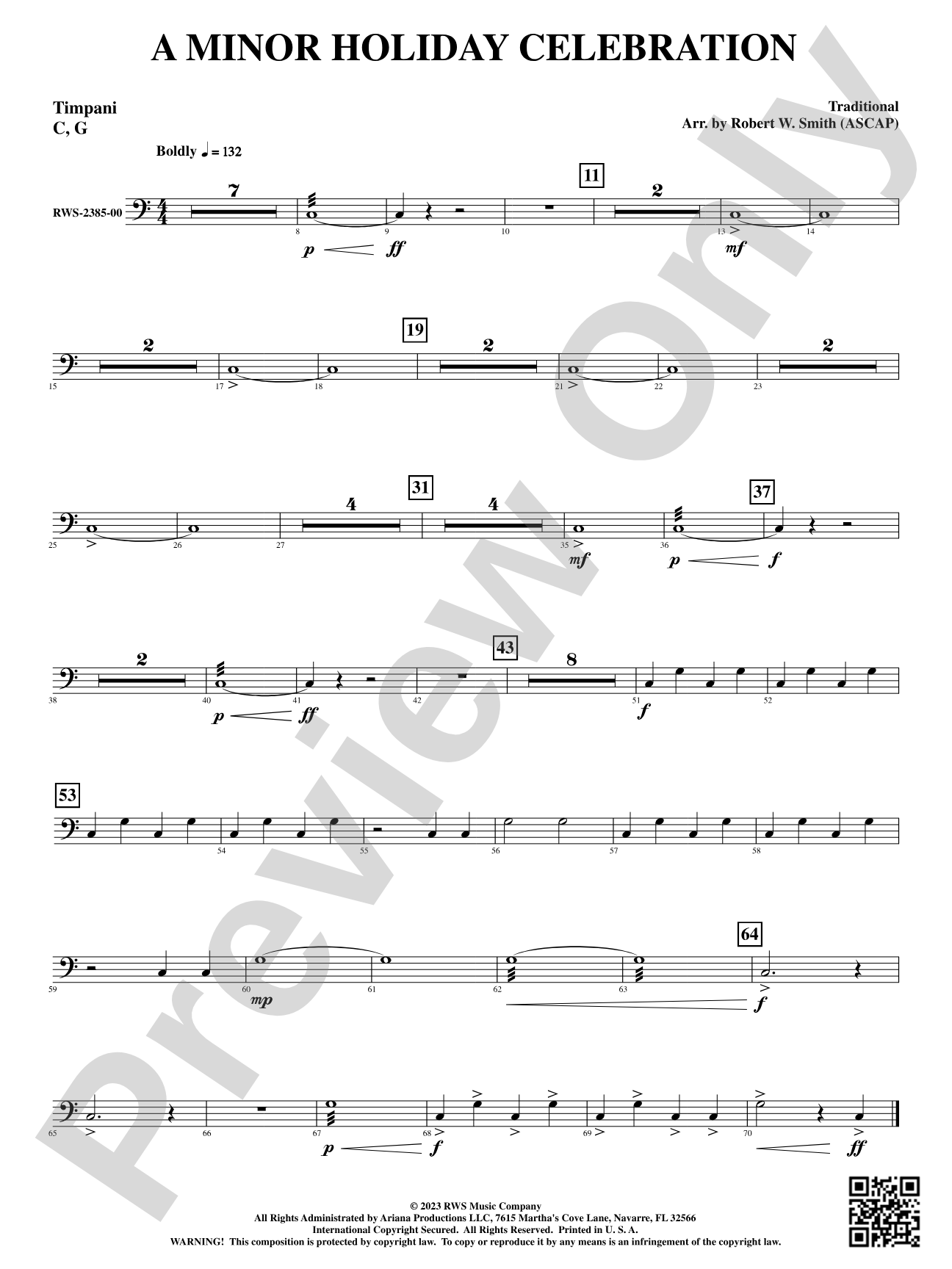 A Minor Holiday Celebration: Timpani