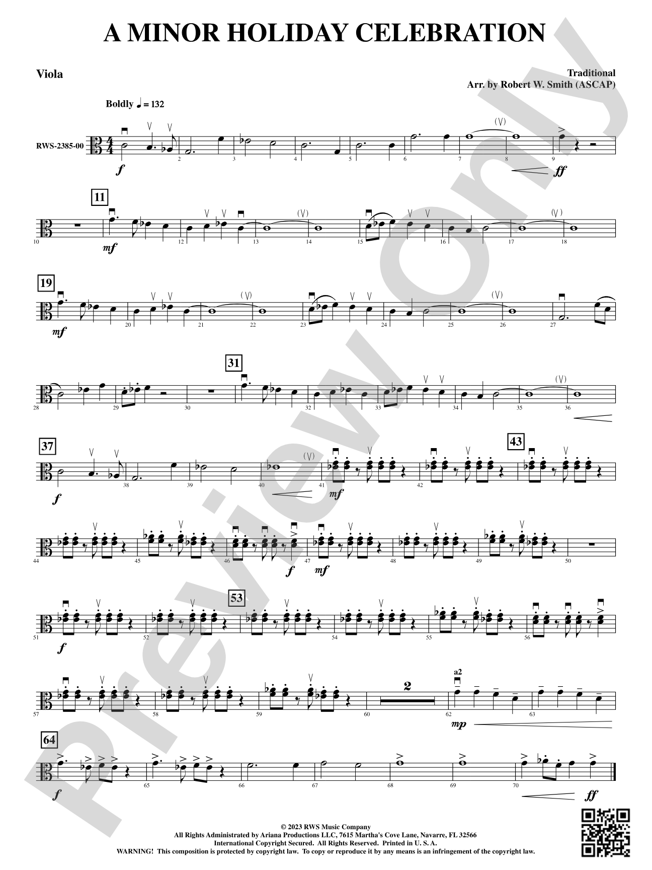 A Minor Holiday Celebration: Viola