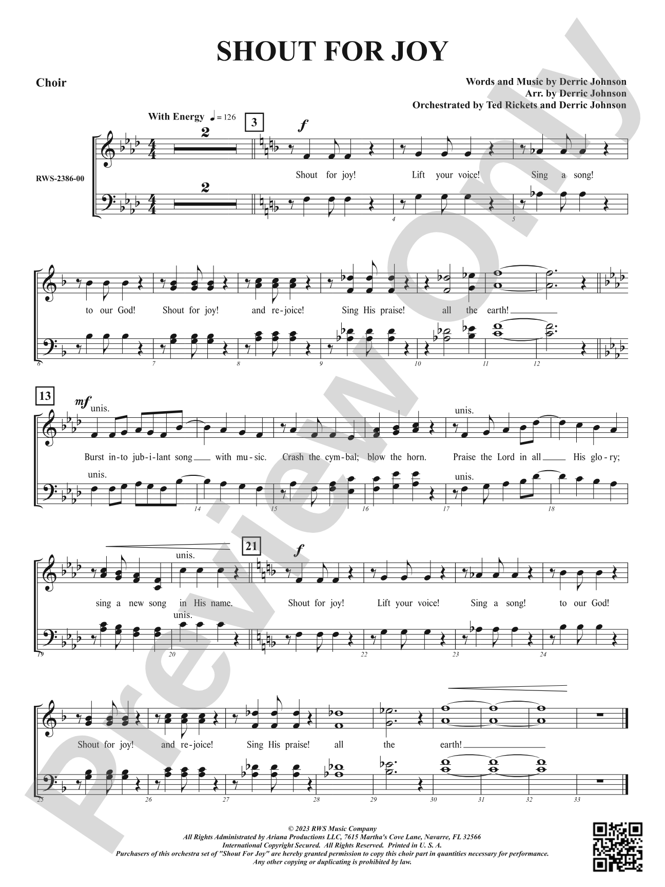 Shout for Joy: Choir