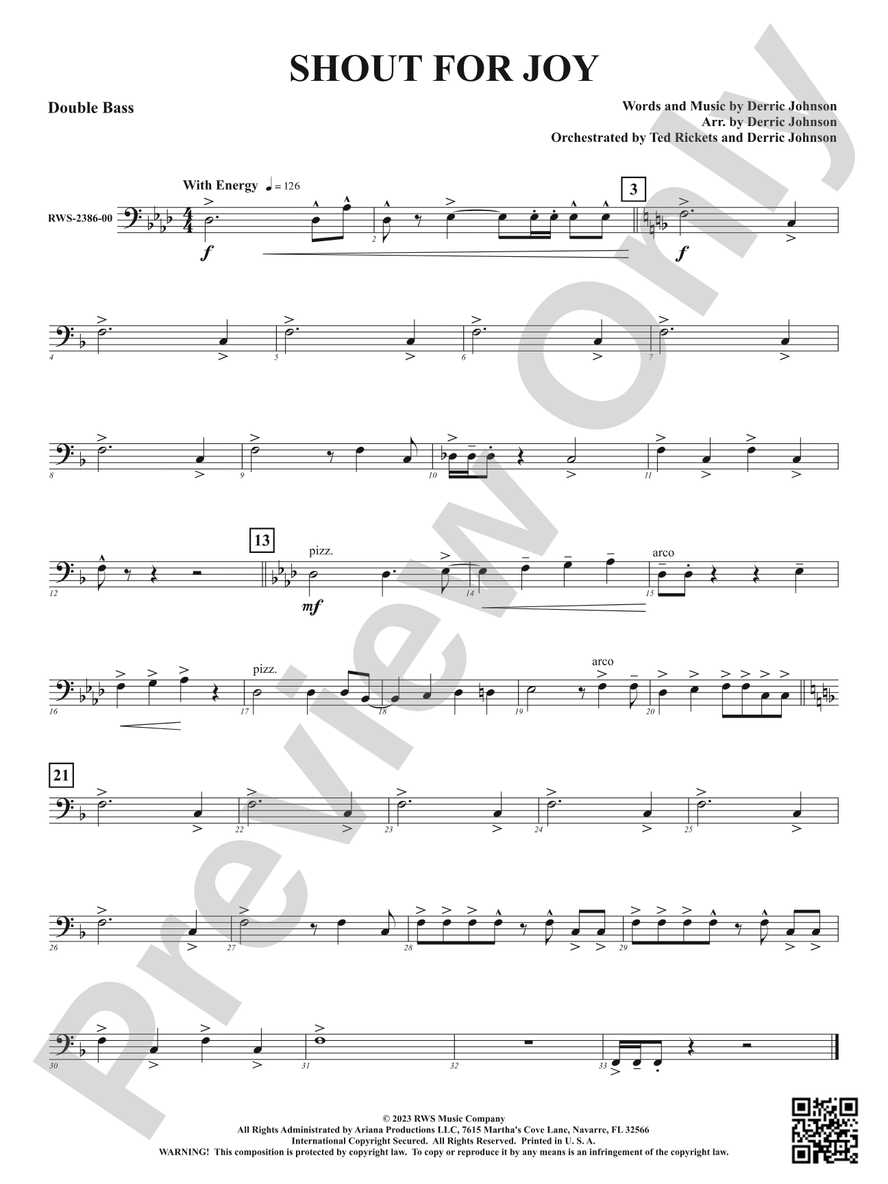 Shout for Joy: String Bass