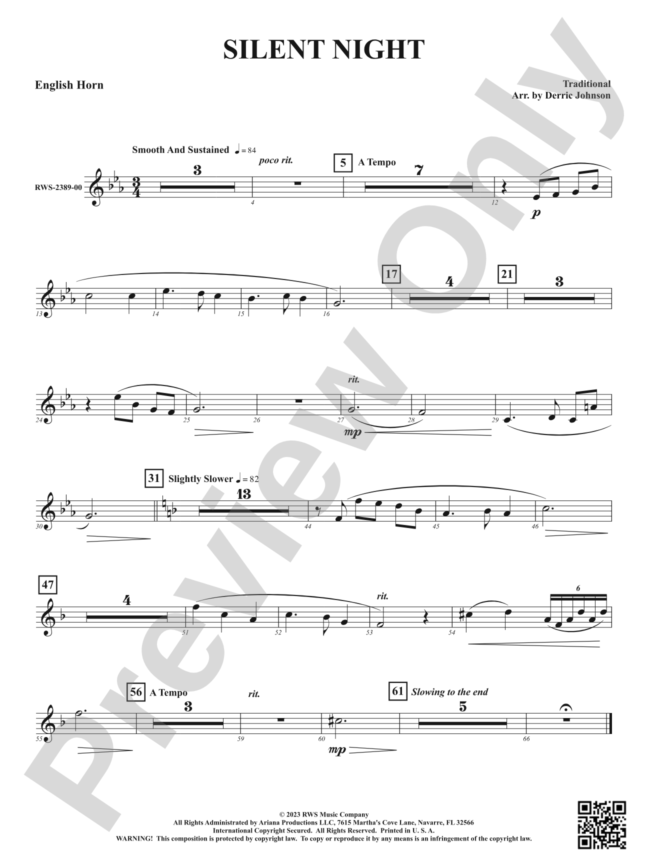 Silent Night: English Horn