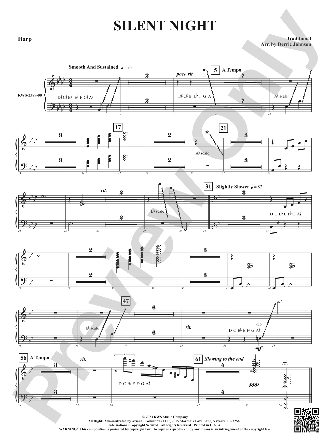 Silent Night: Harp