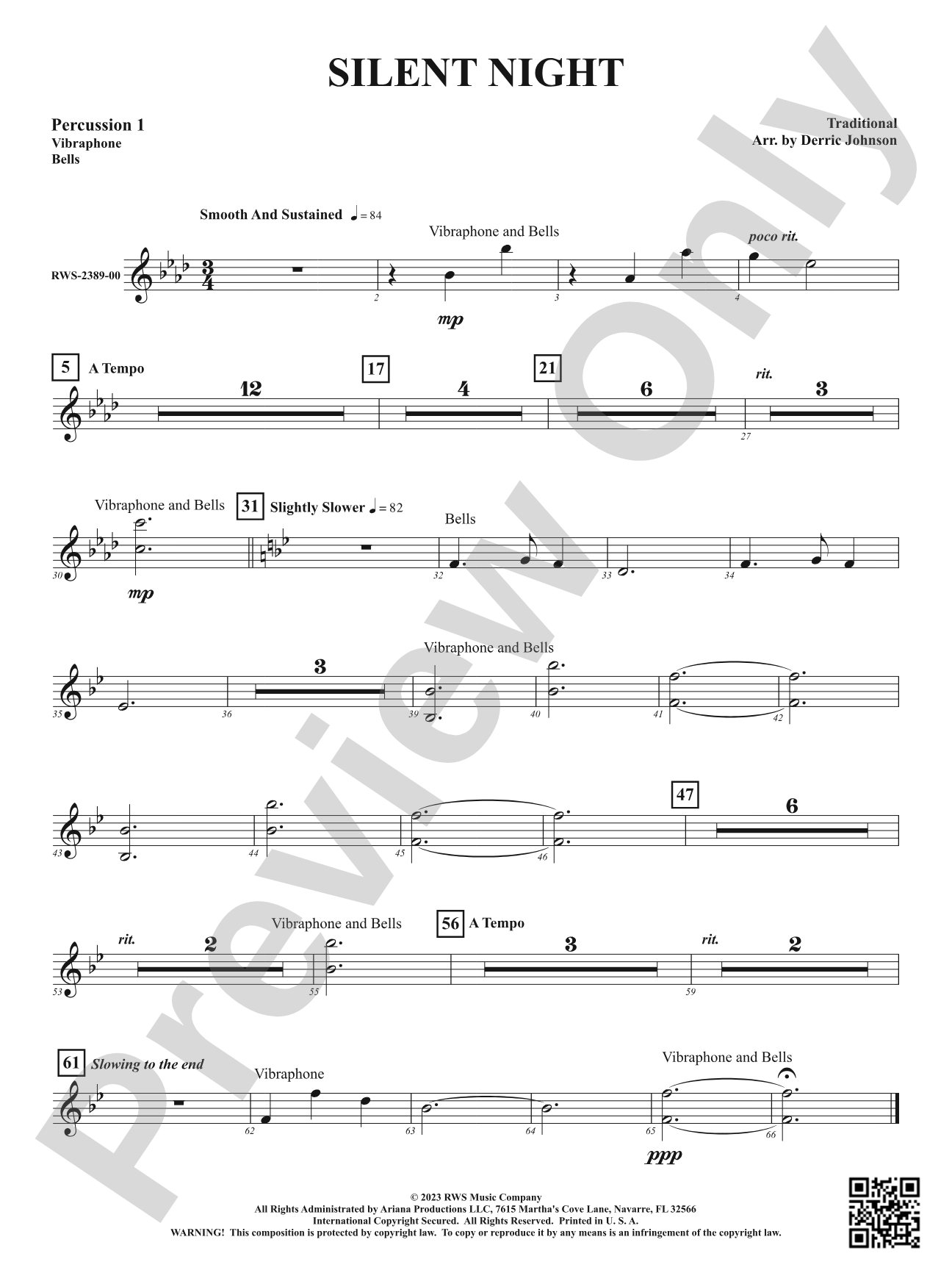 Silent Night: 1st Percussion