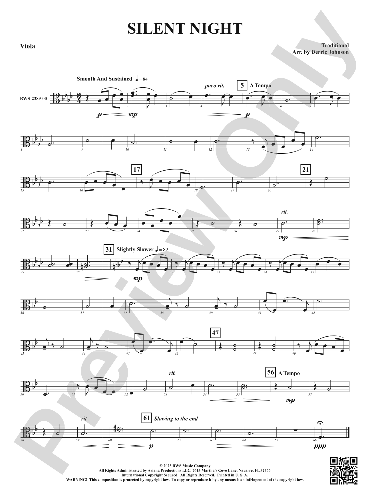 Silent Night: Viola