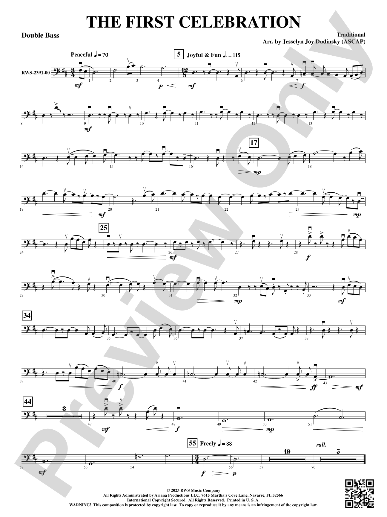 The First Celebration: String Bass