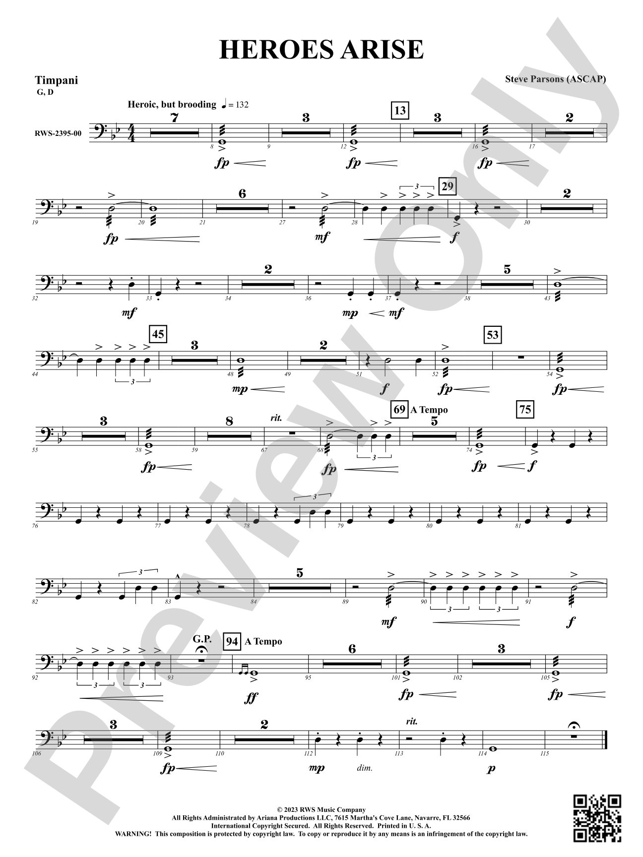 Heroes Arise: Timpani
