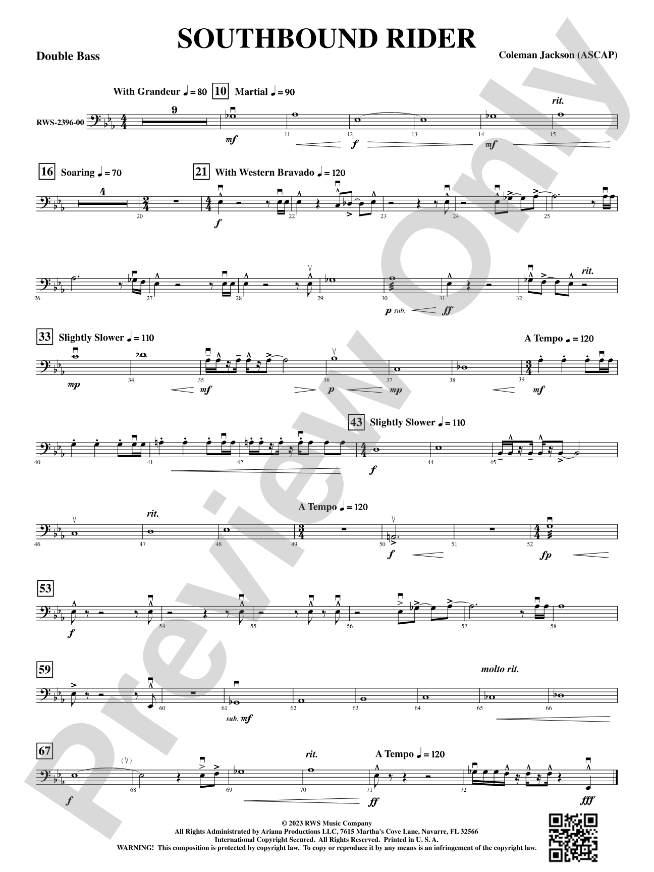 Southbound Rider: String Bass
