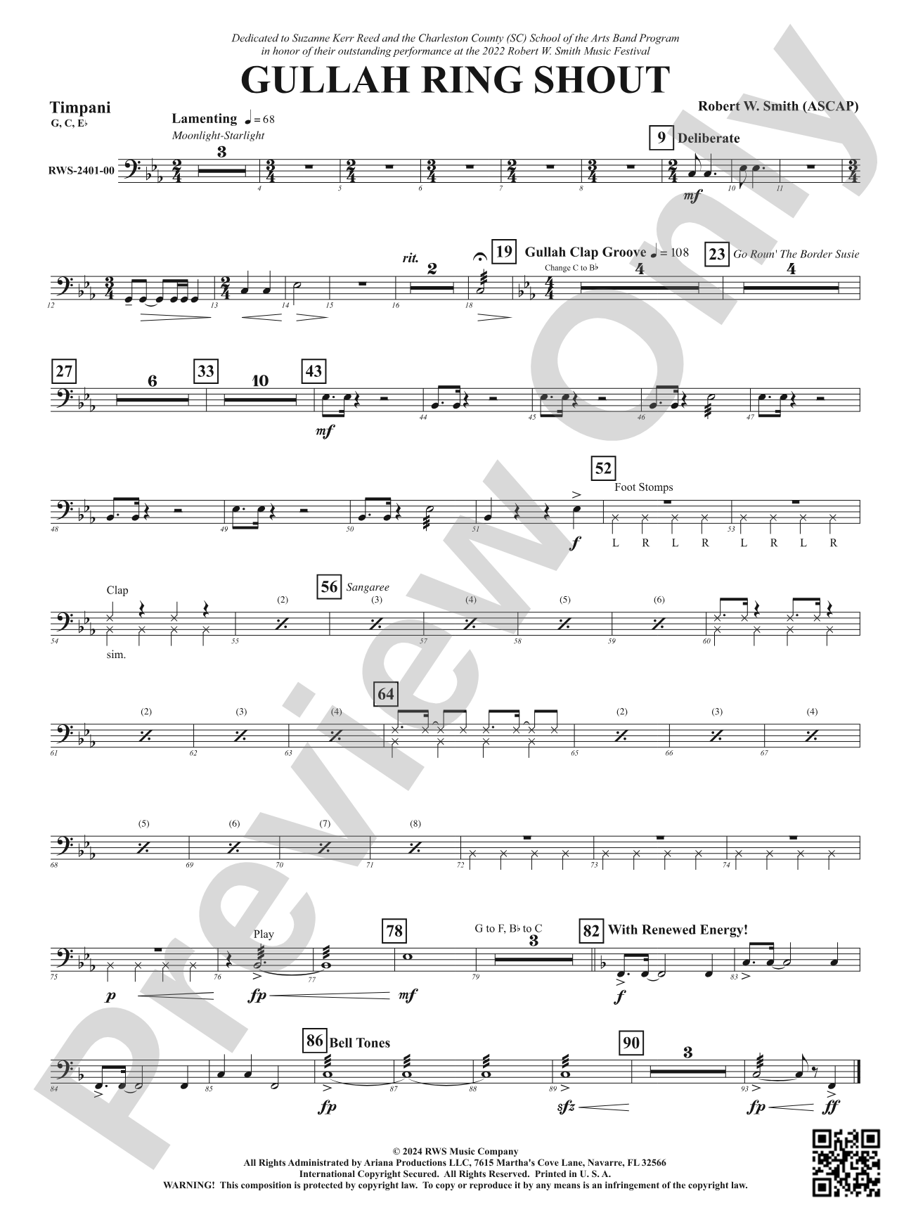 Gullah Ring Shout: Timpani