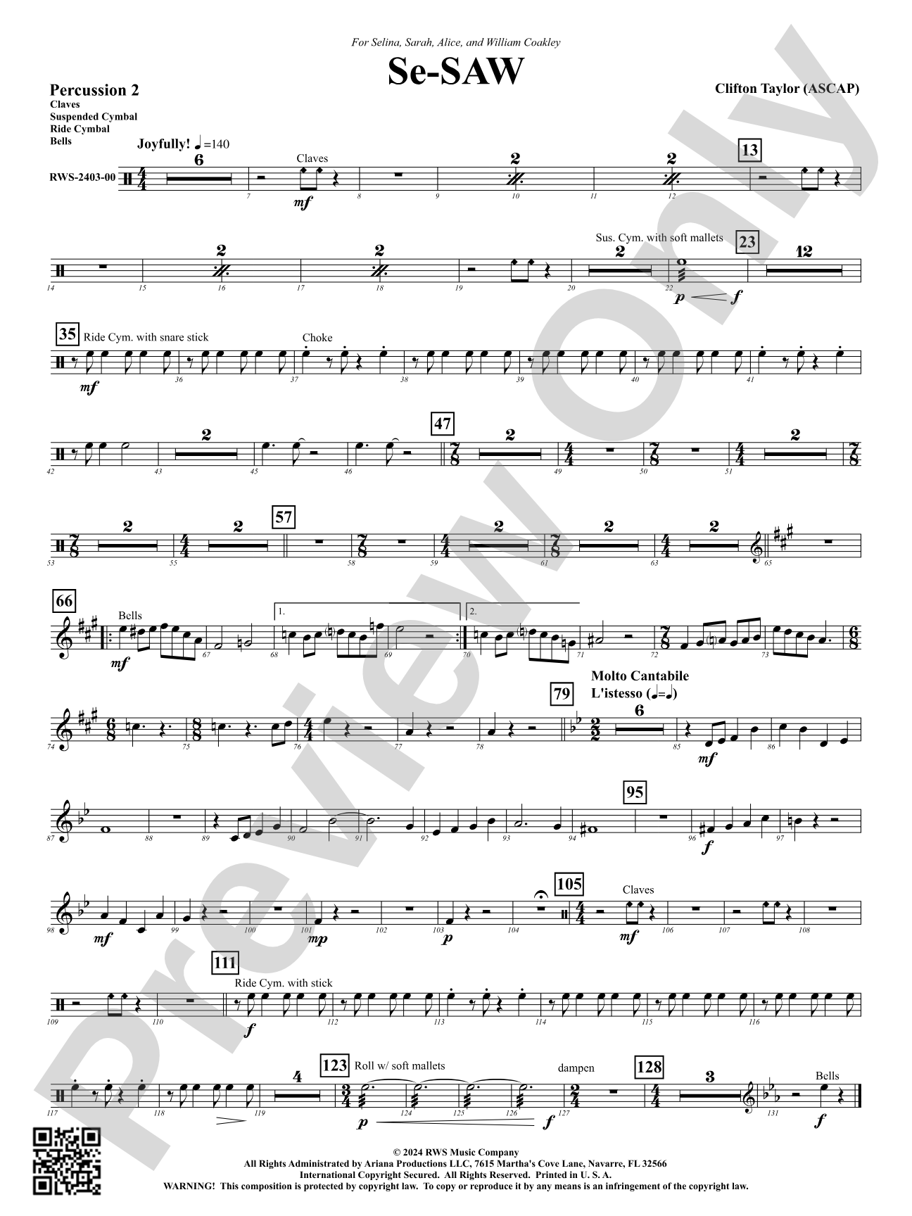 Se-SAW: 2nd Percussion
