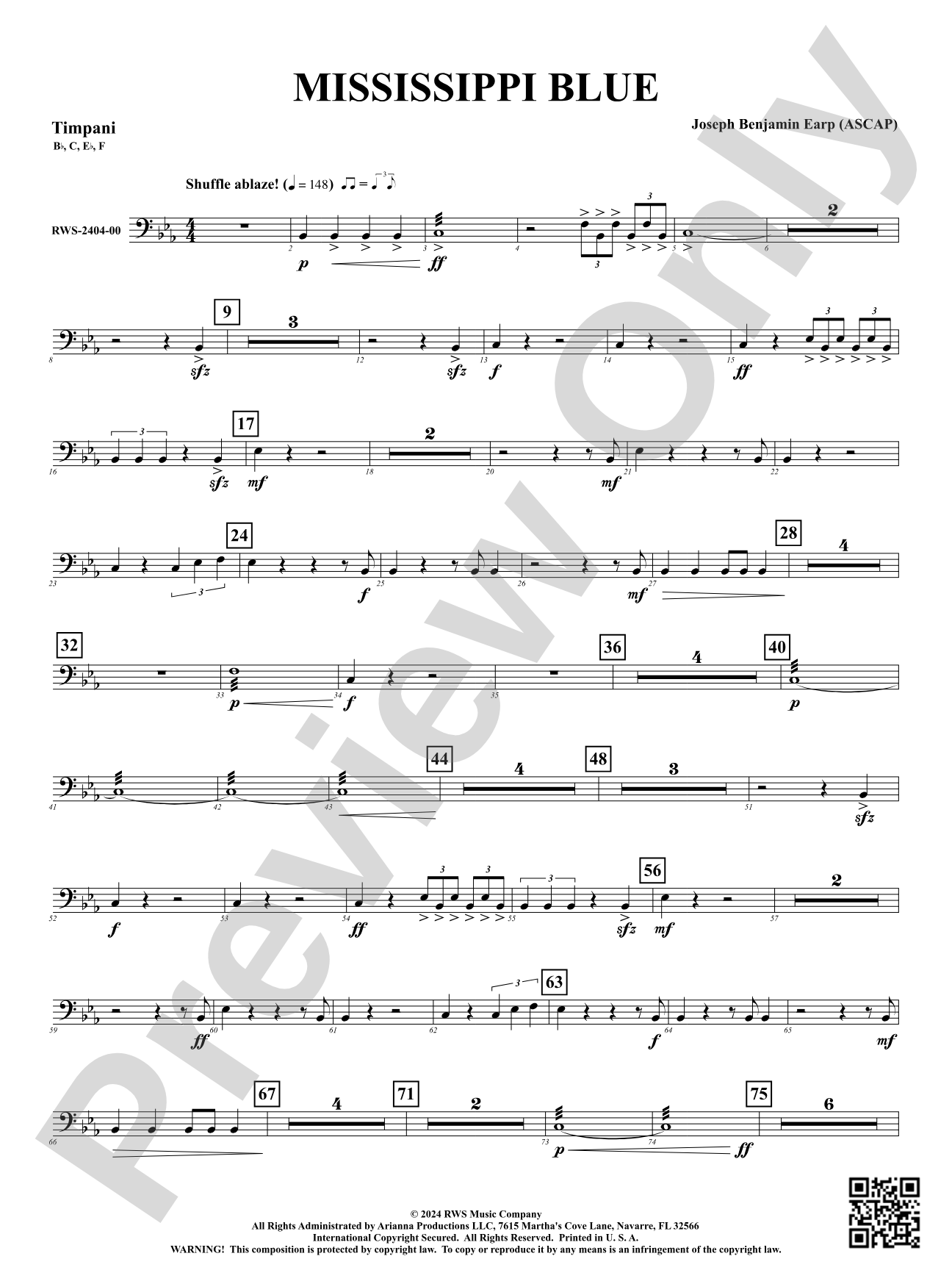 Mississippi Blue: Timpani