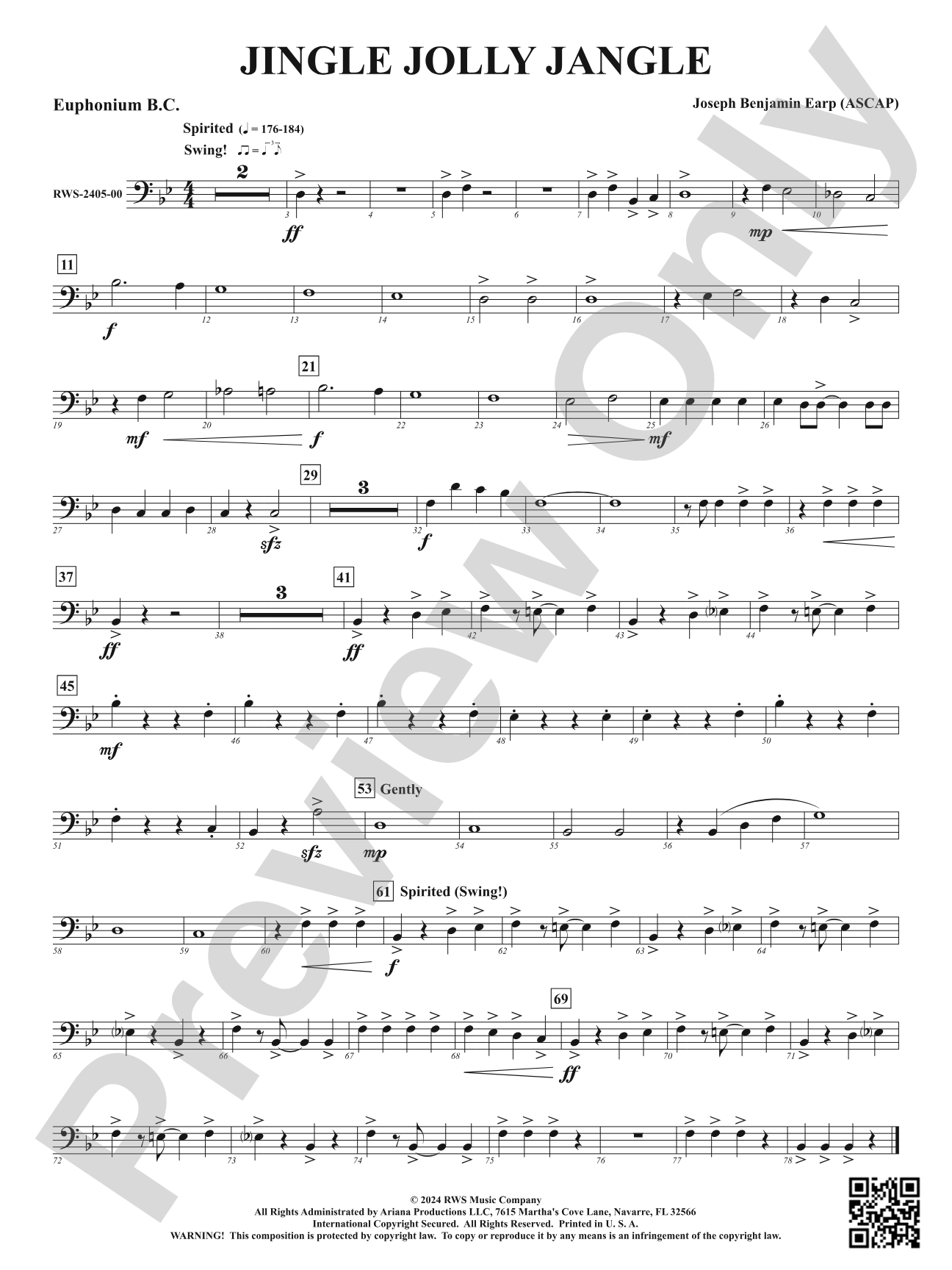 Jingle Jolly Jangle: Baritone B.C.