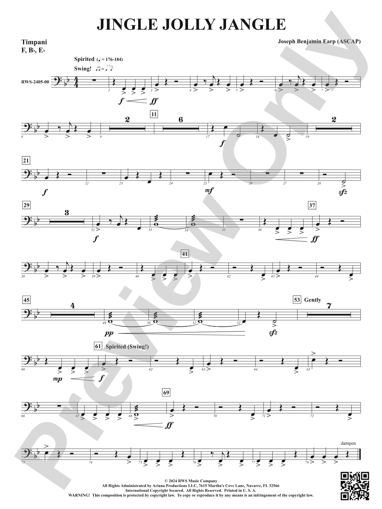 Jingle Jolly Jangle: Timpani