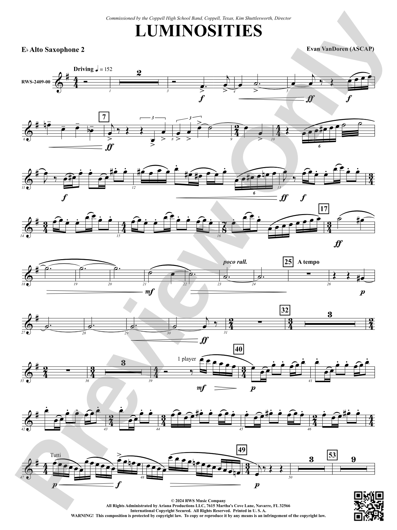 Luminosities: 2nd E-flat Alto Saxophone