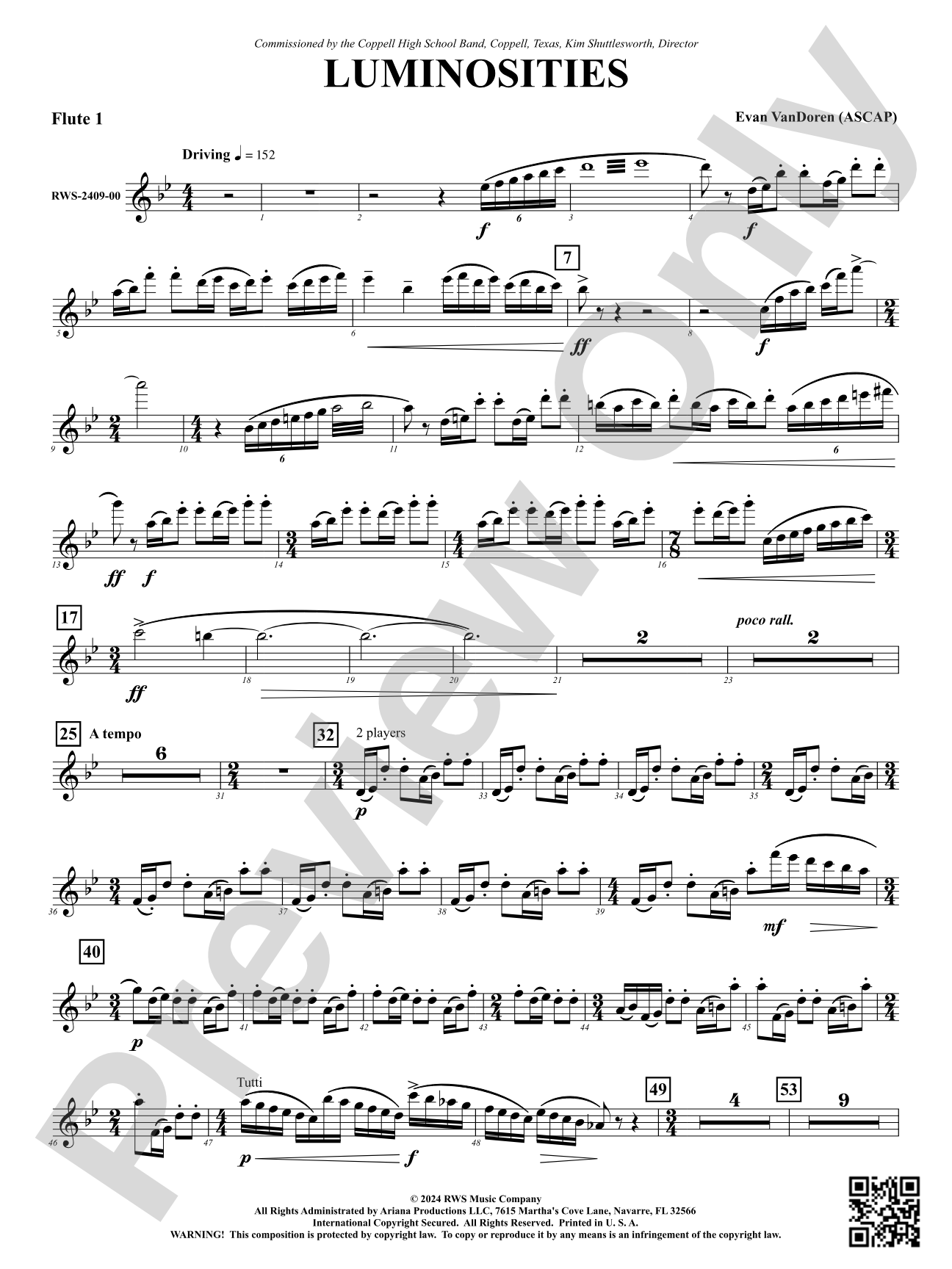 Luminosities: 1st Flute
