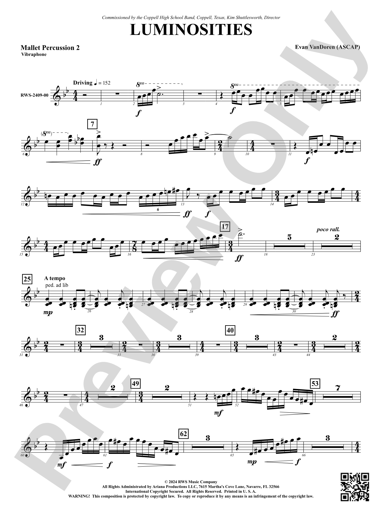 Luminosities: 2nd Mallet Percussion